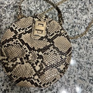Snake print bag